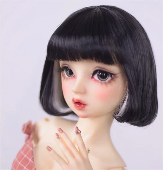 Custom-Made Mix Color Doll Wig 1/3 1/4 1/6 Blythe BJD Doll Hair
