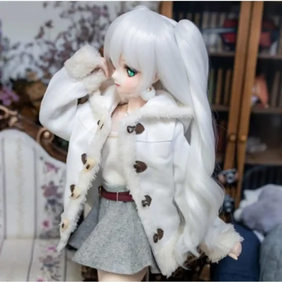 Double tail Long Doll Wig Doll Hair For Bjd MSD SD Doll - Image 3