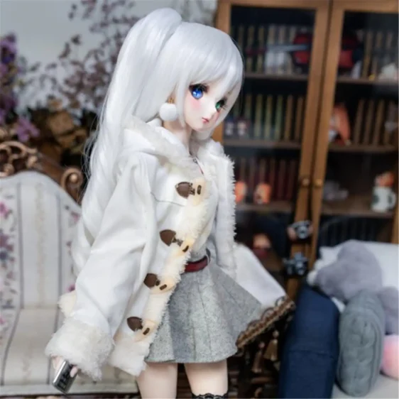 Double tail Long Doll Wig Doll Hair For Bjd MSD SD Doll