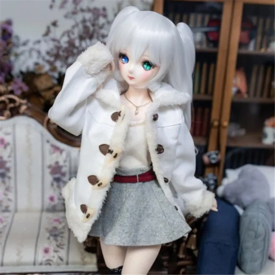 Double tail Long Doll Wig Doll Hair For Bjd MSD SD Doll - Image 4