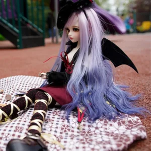 Gradient color Long Wavy Wig - 1/3 1/4 1/6 BJD