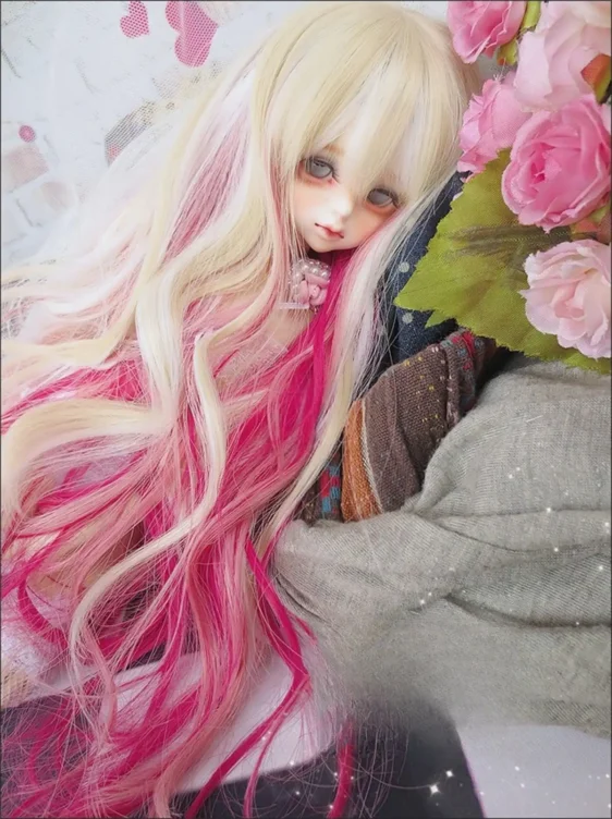 Long Curly BJD Wig – For SD, Smart Dolls, and More - Image 2