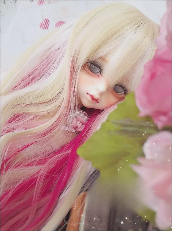 Long Curly BJD Wig – For SD, Smart Dolls, and More - Image 3