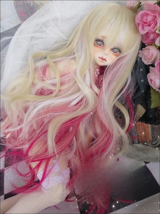 Long Curly BJD Wig – For SD, Smart Dolls, and More - Image 4