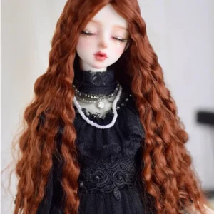 Long Curly Fashion BJD Wig - Elegant Doll Hair for 1/6, 1/4, 1/3 Qo'g'irchoqlar
