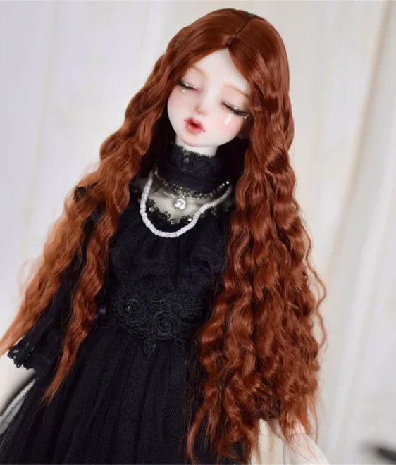 Long Curly Fashion BJD Wig - Elegant Doll Hair for 1/6, 1/4, 1/3 Dolls - Image 5