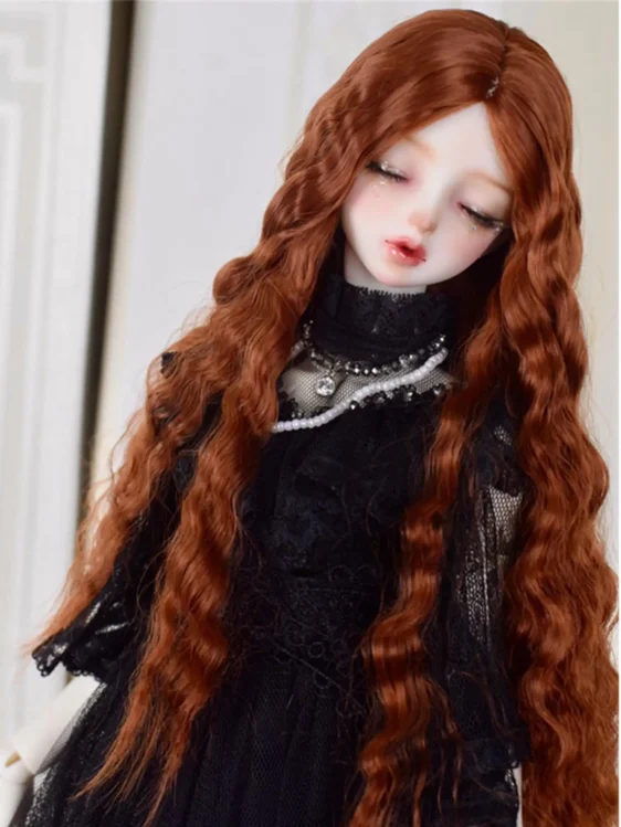 Long Curly Fashion BJD Wig - Elegant Doll Hair for 1/6, 1/4, 1/3 Dolls - Image 6