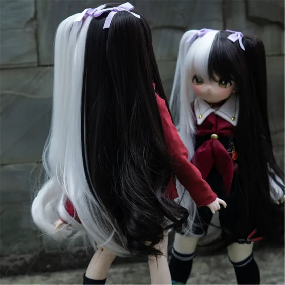 Long Doll Wig Straight Doll Hair Double tail For 1/6 1/4 1/3 Bjd MSD SD Doll - Image 2