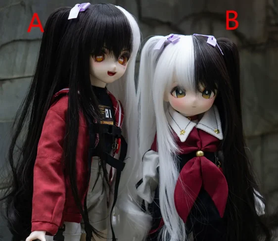 Long Doll Wig Straight Doll Hair Double tail For 1/6 1/4 1/3 Bjd MSD SD Doll - Image 3
