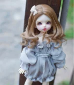 Multiple Color BJD Short Curly Wig – Big Wavy Style for 1/3, 1/4, & 1/6 പാവകൾ