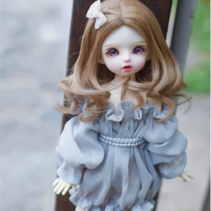Multiple Color BJD Short Curly Wig – Big Wavy Style for 1/3, 1/4, & 1/6 Nukke