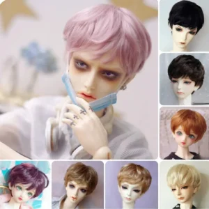 Short Curly Hair BJD Wig for Boys – Versatile & Charming!