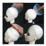 BJD Clear Silicone Headcap for 1/12 1/8 1/6 1/4 1/3 Dolls | Anti-Slip Wig Cap Protector for MSD, អេសឌី, Blythe