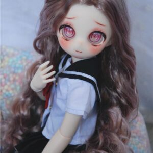 BJD Curly Wig - Long Wavy Doll nga buhok 1/3 1/4 1/6 Smart Doll