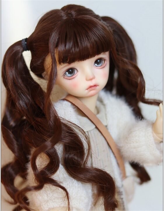 BJD doll Two Ponytails Wig 1/6 1/3 1/4 BJD MSD Wig Fashion Doll Wig