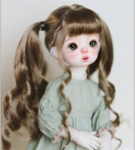 BJD doll Two Ponytails Wig 1/6 1/3 1/4 BJD MSD Wig Fashion Doll Wig