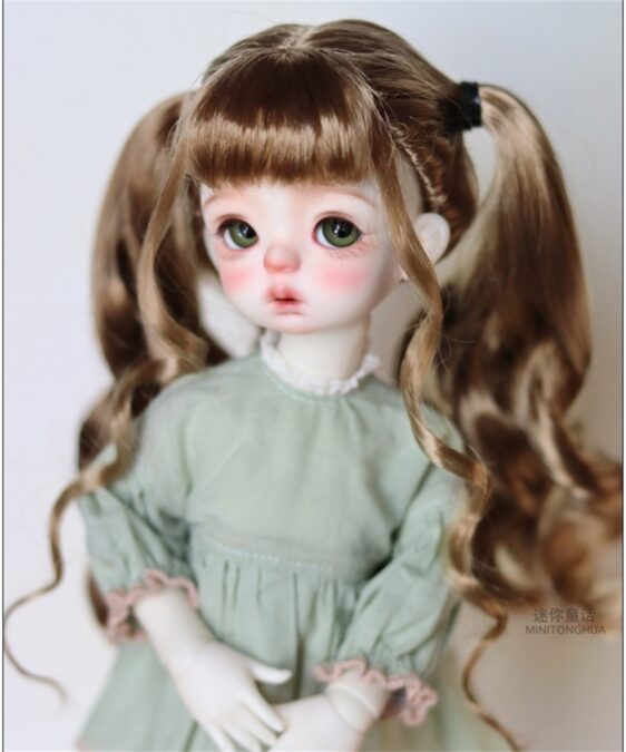 BJD doll Two Ponytails Wig 1/6 1/3 1/4 BJD MSD Wig Fashion Doll Wig
