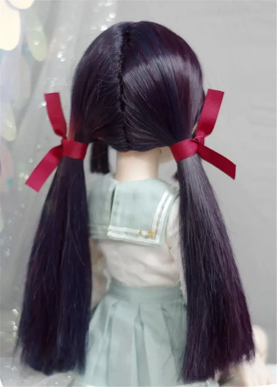 BJD Double Braids Long Wig – 1/3, 1/4, 1/6 Dolls - Image 3