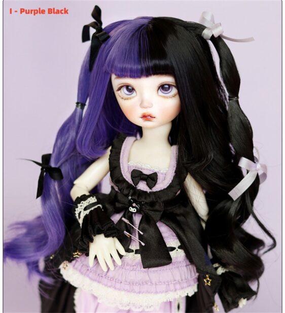 BJD Double Ponytail Wig – Big Curly Fashion Hair for Dolls