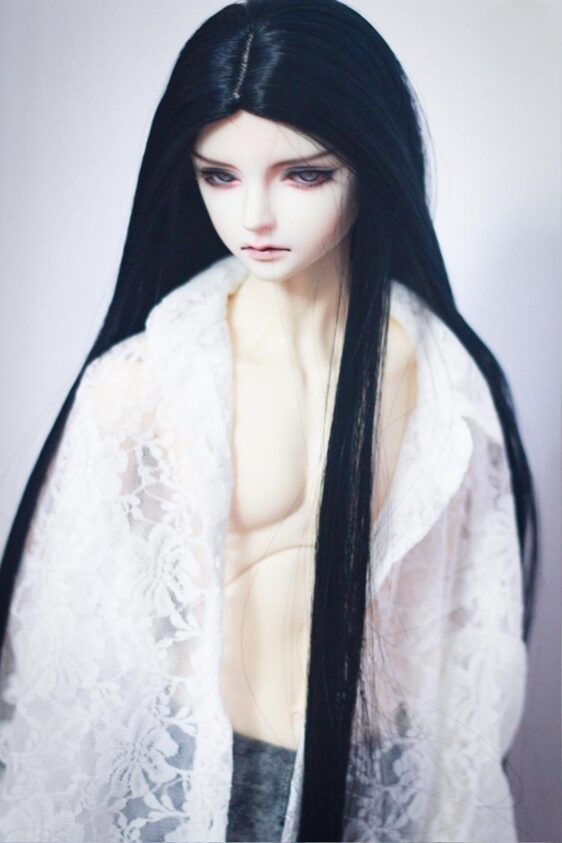 BJD Long Straight Heat-Resistant Wig for 1/3 SD 1/4 msd 1/6 yosd
