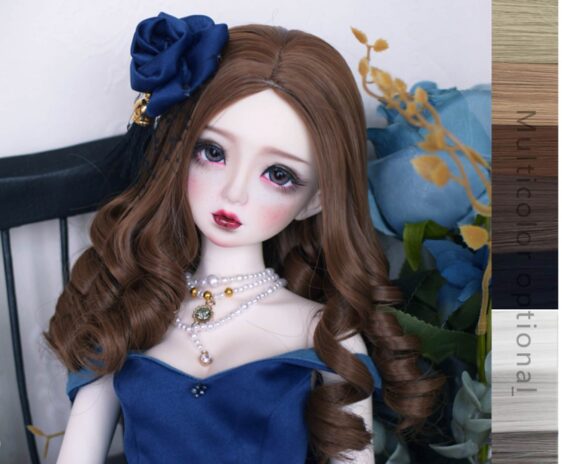 Bjd Retro Curly Hair 9-10'' 8-9