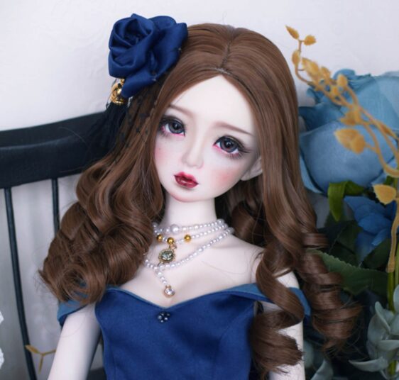 Bjd Retro Curly Hair 9-10'' 8-9