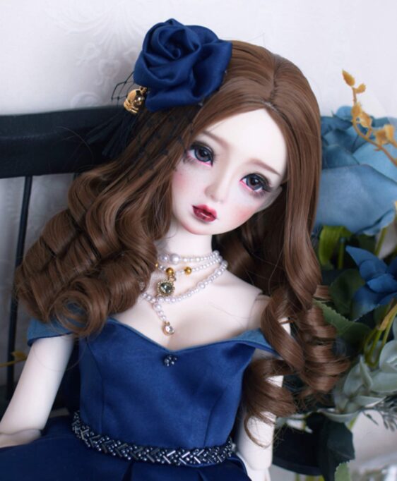 Bjd Retro Curly Hair 9-10'' 8-9