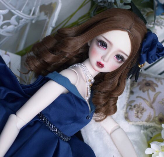 Bjd Retro Curly Hair 9-10'' 8-9
