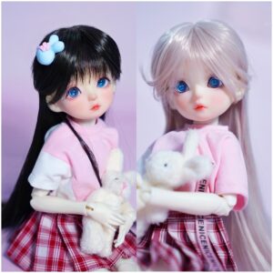 BJD Straight Long Doll Wig - 1/3 1/4 1/6 អេសឌី