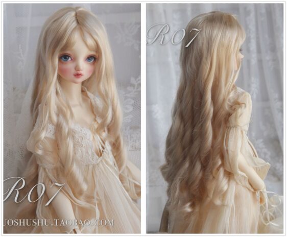 BJD Wavy Long Wig for 1/3, 1/4, 1/6 Dolls