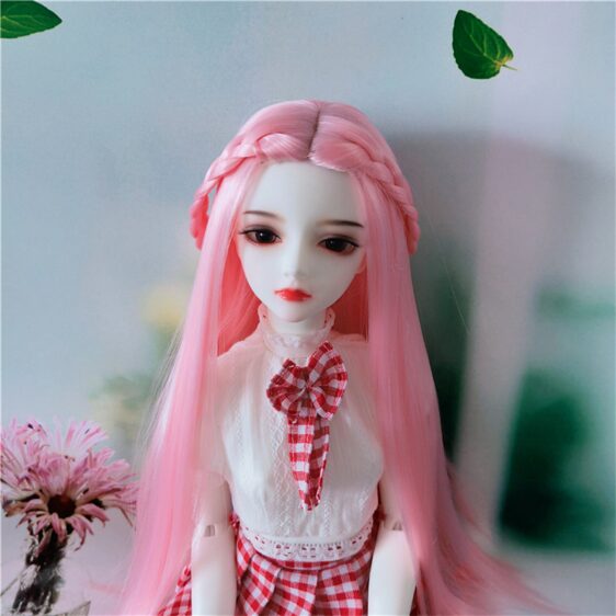 Bjd wig, 1/3 1/4 1/6 1/8 Braided princess long curly hair