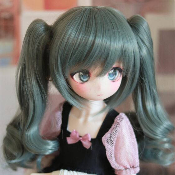 BJD Wig 1/3 1/4 BJD Two-Ponytail Wig for Dolls
