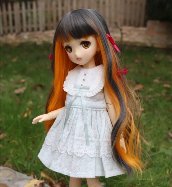 Bjd Long Doll Wig Curly Bjd Wig Vintage Doll Wig 1/6 1/4 1/3 BJD Wig