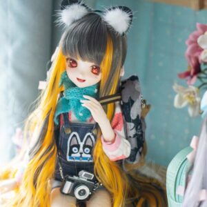 Bjd Long Doll Wig Curly Bjd Wig Vintage Doll Wig 1/6 1/4 1/3 BJD假发