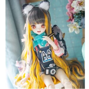 Bjd Long Doll Wig Curly Bjd Wig Vintage Doll Wig 1/6 1/4 1/3 BJD假发