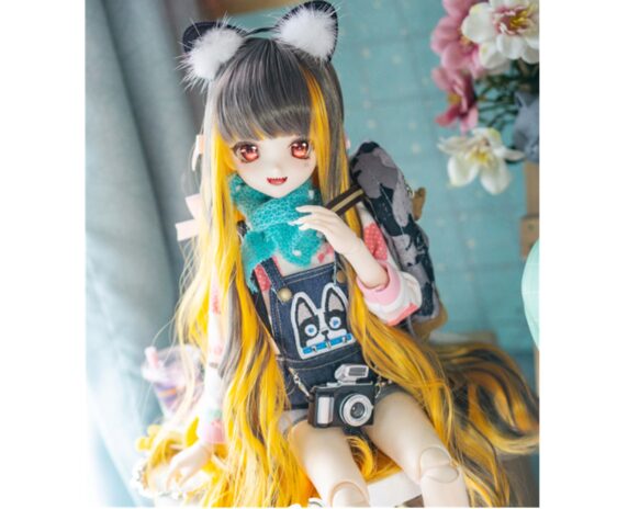 Bjd Long Doll Wig Curly Bjd Wig Vintage Doll Wig 1/6 1/4 1/3 BJD Wig