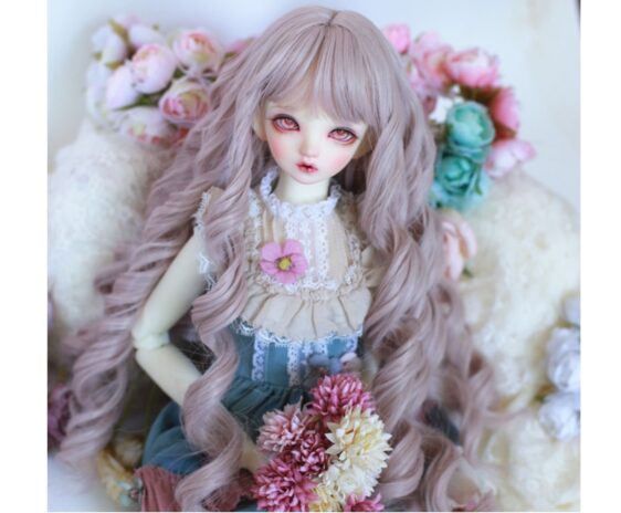 Bjd Wig Dolls Fashion Long BJD Wig with Bangs for 1/3 1/4 1/6 BJD Doll Wig Curly Doll Hair Wigs