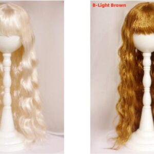 Bjd Wig Long Curly Hair Wavy Wigs Fashion Doll Wig 1/3 1/4 1/6 BJD Wig for SD/MSD/Yosd/ Doll Accessories