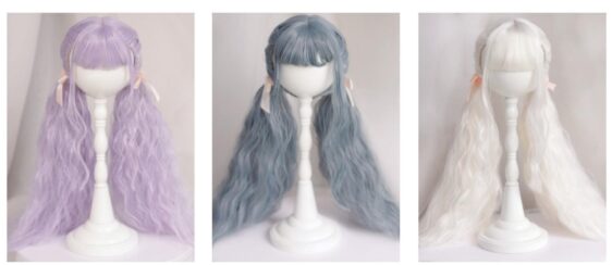 Curly Doll Wig - Long Wavy Hair for 1/6, 1/4, 1/3 BJD