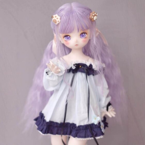 Curly Doll Wig - Long Wavy Hair for 1/6, 1/4, 1/3 BJD