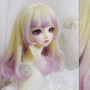 Curly & Straight Layered BJD Wig – Perfect for 1/3, 1/4, e 1/6 Dolls
