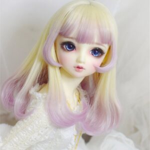 Curly & Straight Layered BJD Wig – Perfect for 1/3, 1/4, e 1/6 Dolls