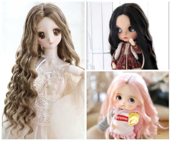 Custom Fashion Wig for 1/3 1/4 1/6 Dolls