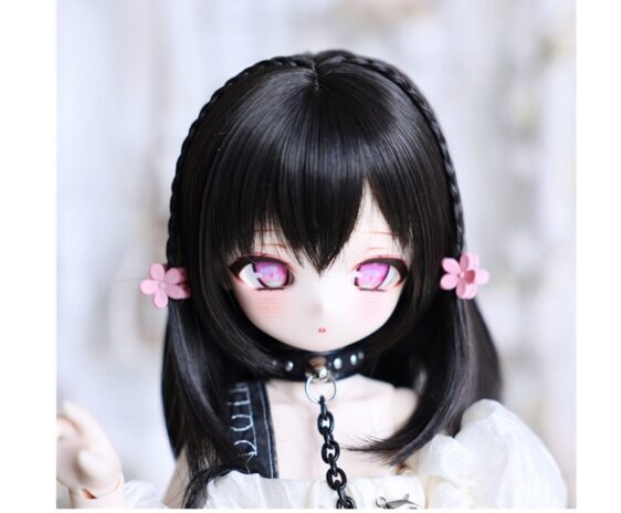 Customized Short BJD Wig with Braid for 1/6, 1/4, 1/3, 1/8 Dolls