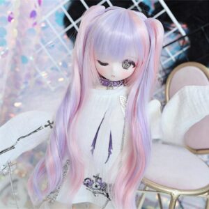 Double Ponytail Curly BJD Wig – Stylish Hair for 1/3, 1/4, 1/6 Ляльки