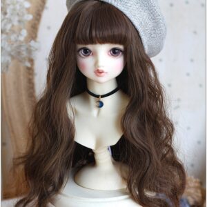 Dugay nga curly BJD Wig | 1/3, 1/4, 1/6, 1/8 Ang buhok nga manika alang sa Blythe, Sd, Msd, Yosd