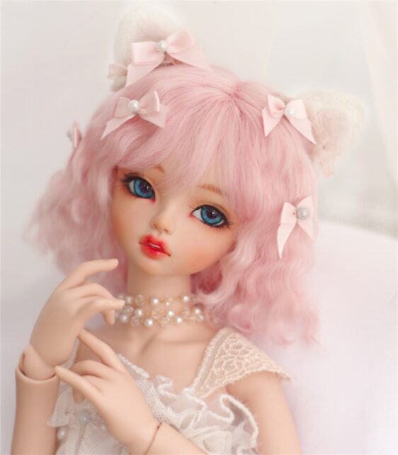 Mohair BJD Doll Wig – Short Curly Wavy Hair for 1/3, 1/4, 1/6, 1/8 Dolls