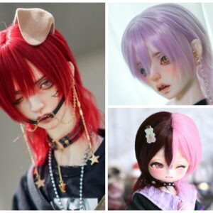 Short Curly Wavy BJD Wig for 1/3, 1/4, 1/6 Dolls - Fashion Doll Accessories