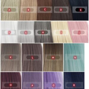 Short Doll Wig with Wolf Tail Pigtails & Braids for 1/3, 1/4, 1/6 گولي