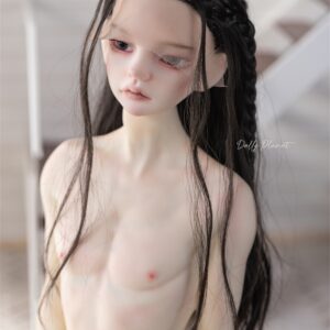 Soft Braided BJD Wig – Curly Long Hair for 1/3 گولي